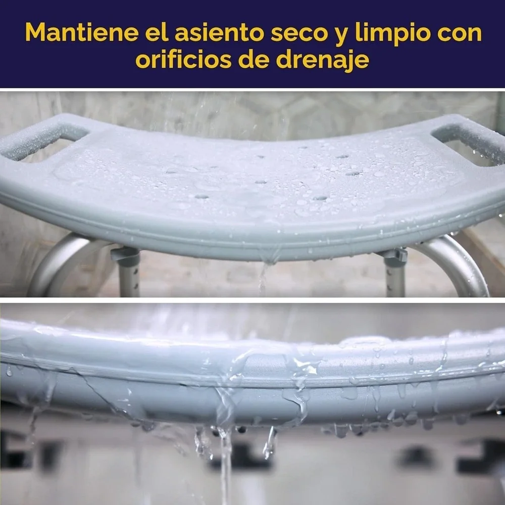 RTL12203KDR Drive Medical Bathroom Safety Shower Tub Bench Chair Gray‎